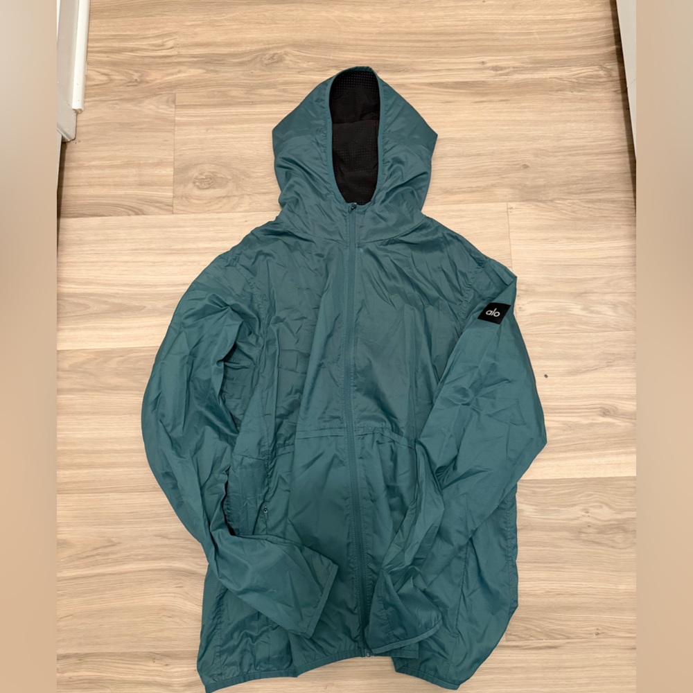 ALO Men's Green Windbreaker Jacket